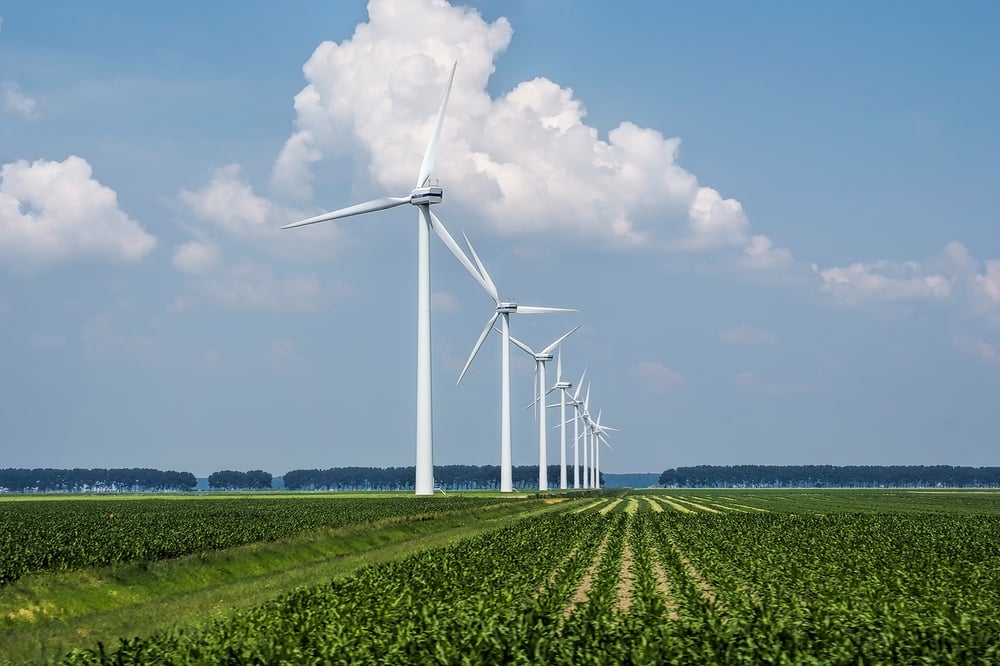 beautiful-view-wind-turbines-grass-covered-field-captured-holland